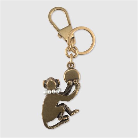 gucci monkey key ring|Gucci signature key ring.